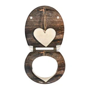 Vzorované sedadlo na toaletné potreby